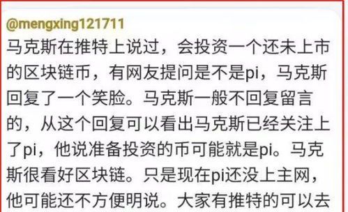 马斯克投资Pi币:真相与未来展望